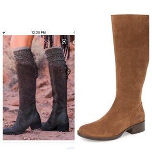 Born Cotto Tall Brown Suede Boots Sz 9 and 9.5